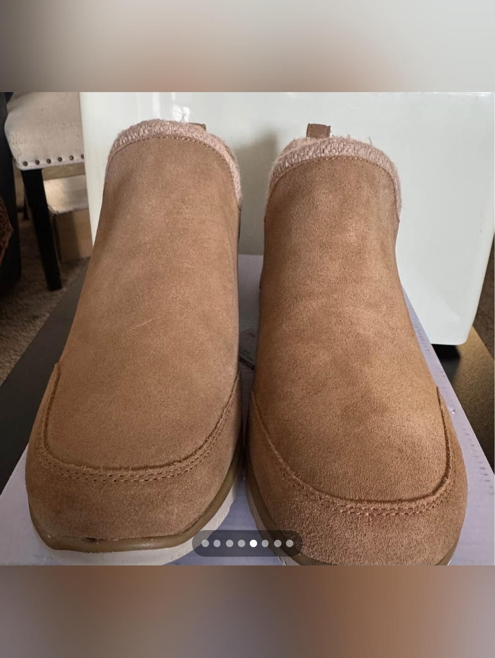 New-Comfy Skechers slip-ons. Has Air-Cooled Memory Foam and Relaxed Fit-size 11 - Picture 4 of 8